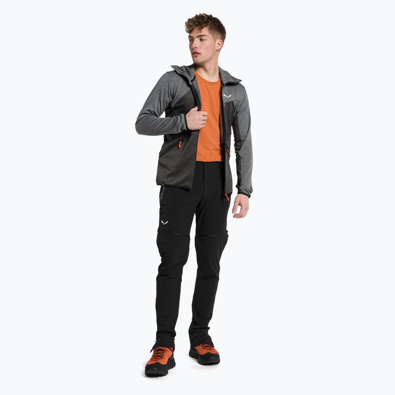 Salewa pánská fleecová mikina Puez Melange PL FZ Hoody šedá 00-0000027386 2