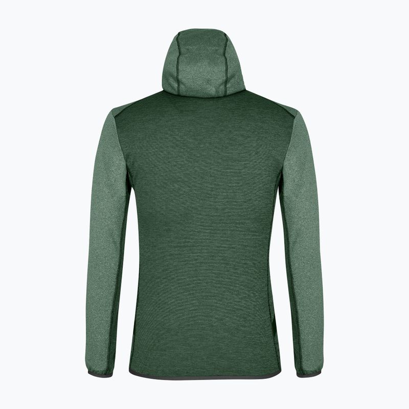 Pánská fleecová mikina Salewa Puez Melange PL FZ Hoody zelená 00-0000027386 3