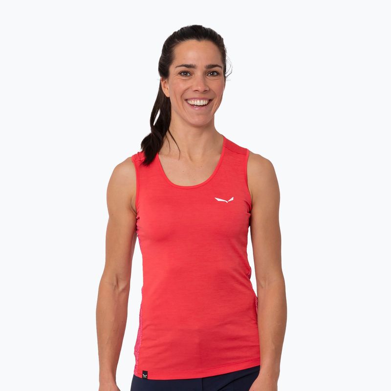 Salewa dámské trekové tričko Puez Graphic Dry Tank pink 00-0000027482 2