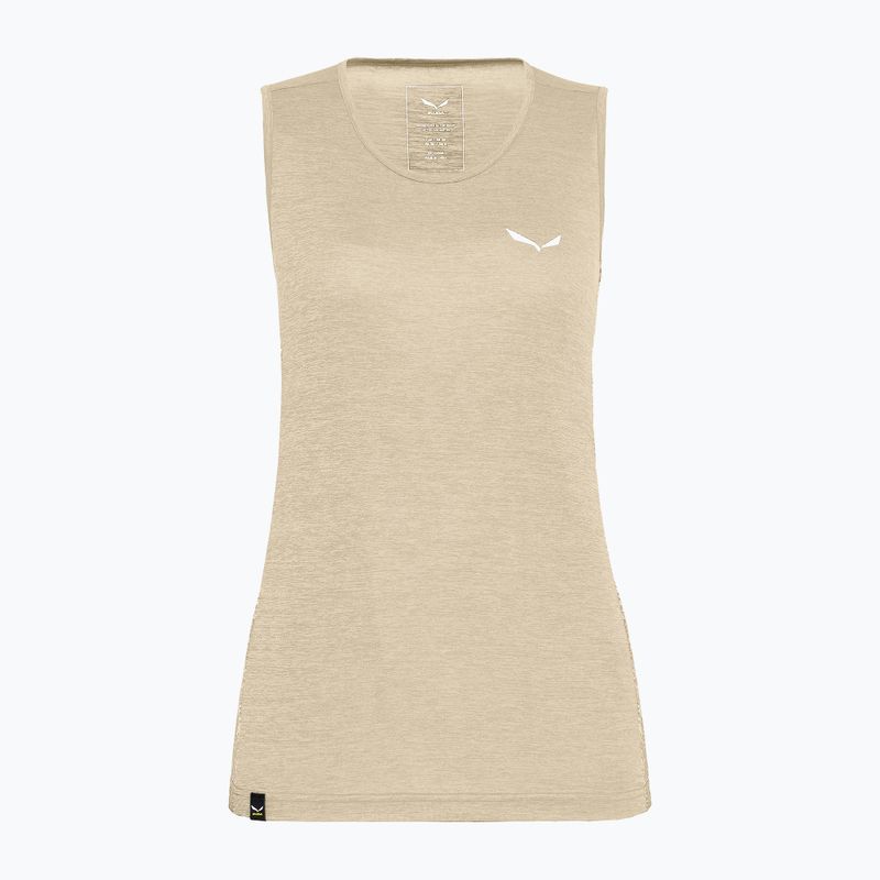Dámské trekové tričko Salewa Puez Graphic Dry Tank beige 00-0000027482