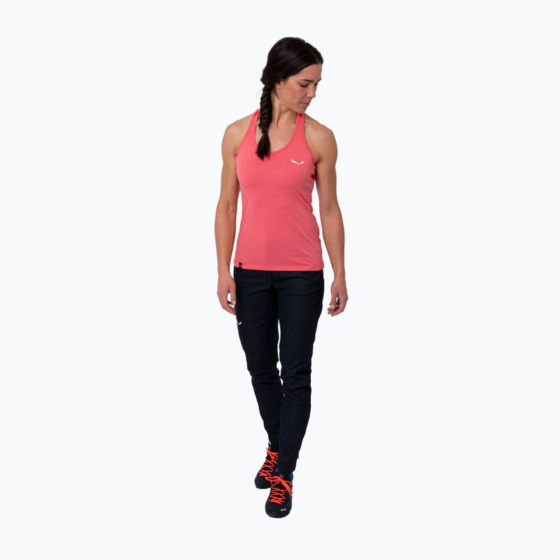 Salewa dámské trekové tričko Agner Hybrid Dry Tank pink 00-0000027705 2