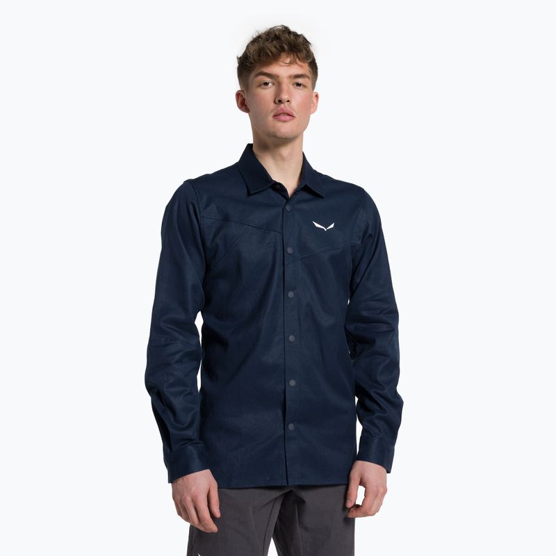 Pánské trekové tričko Salewa Fanes Hemp navy blue 00-0000028298