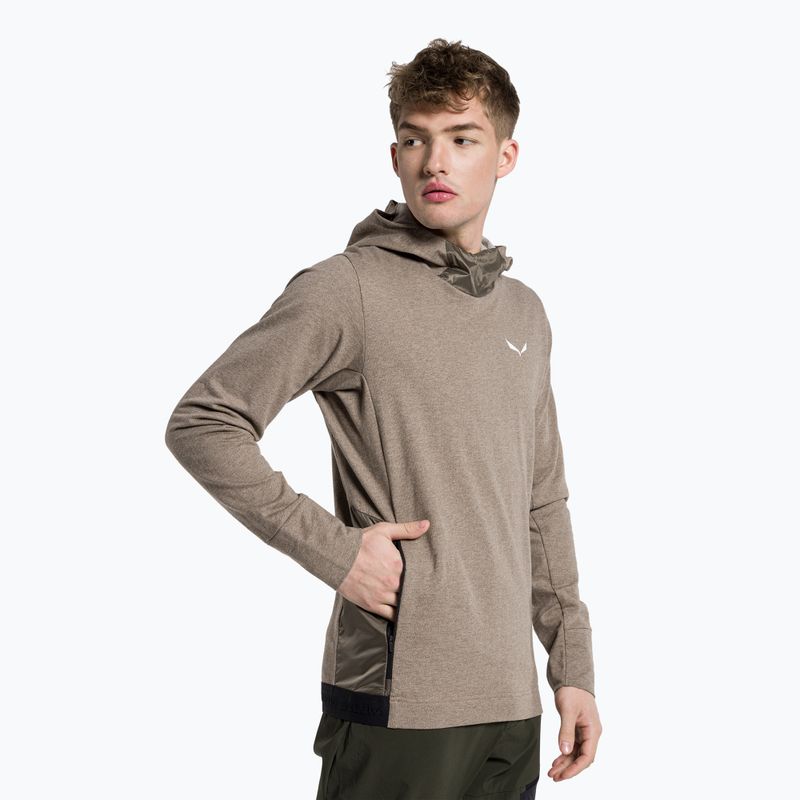 Salewa pánská trekingová mikina Fanes Am Hoody hnědá 00-0000028226
