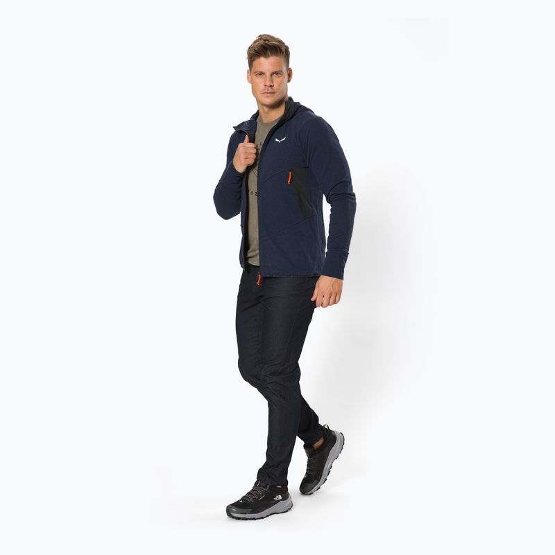 Salewa pánská trekingová mikina Lavaredo Hemp Hooded navy blue 00-0000028237 2
