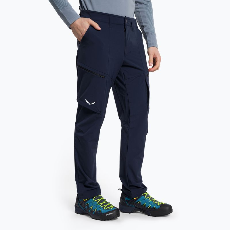 Salewa pánské softshellové kalhoty Puez DST Cargo navy blue 00-0000028310
