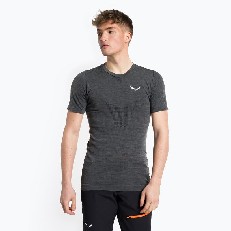 Pánské trekové tričko Salewa Pedroc AMR šedé 00-0000028320