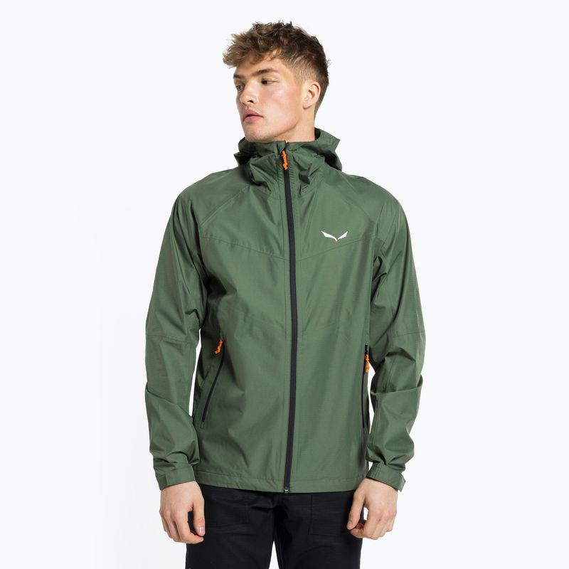 Salewa pánská bunda do deště Puez Aqua 3 PTX zelená 00-0000024545