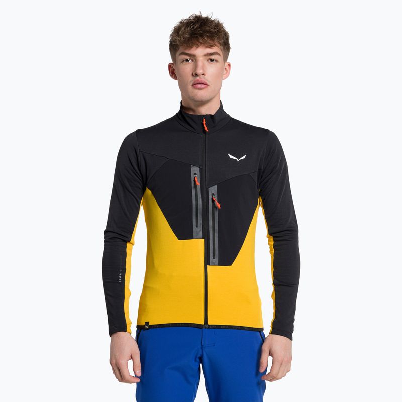 Pánská fleecová mikina Salewa Ortles AM black/yellow 00-0000028178