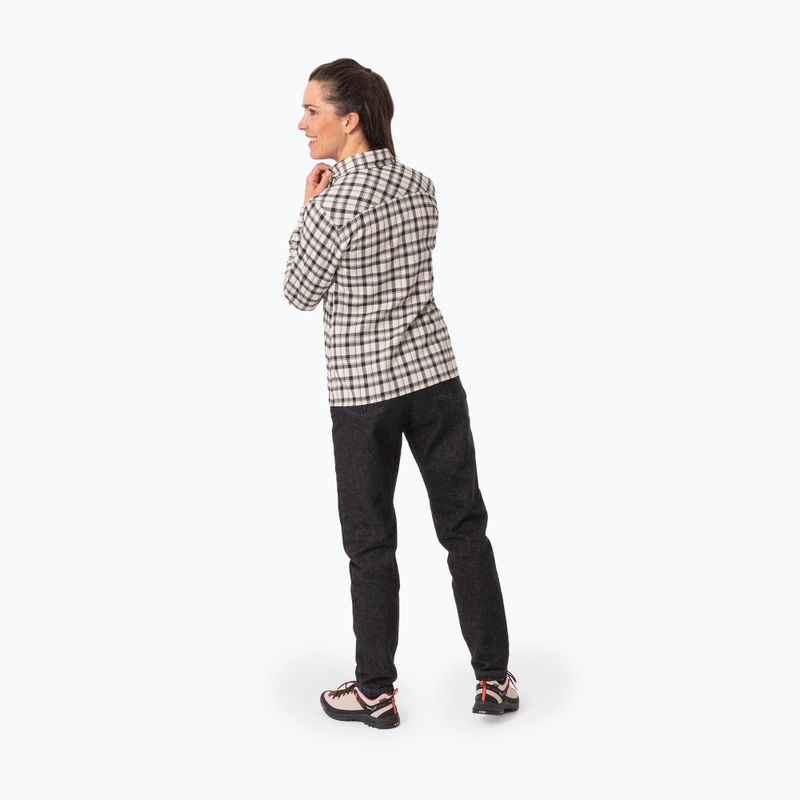 Dámská košile Salewa Fanes Flannel 5PL oatmeal/black out 3