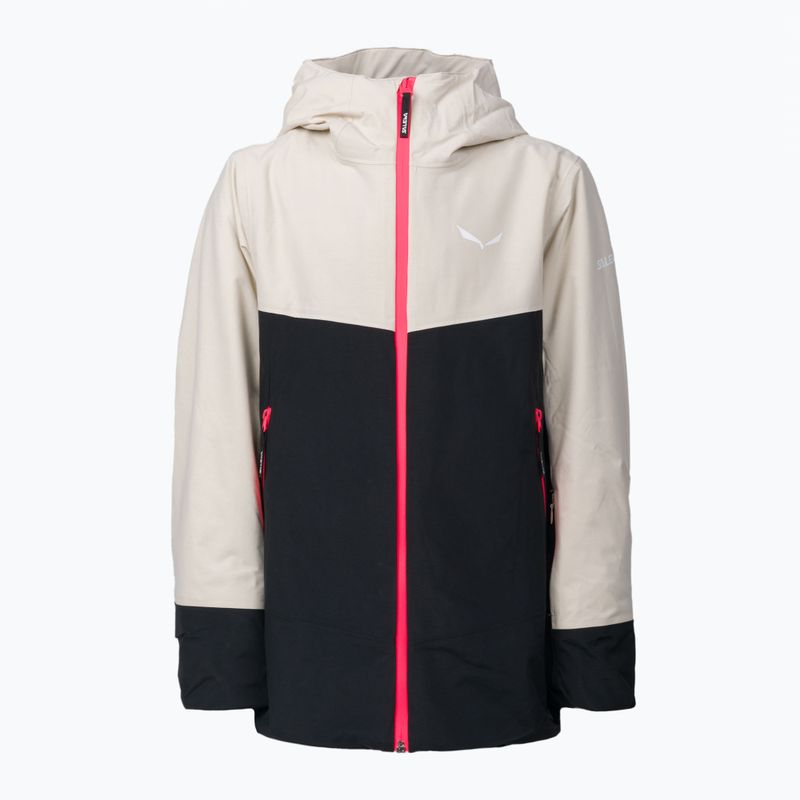 Salewa Sella Ptx/Twr dětská lyžařská bunda béžová/černá 00-0000028490 3