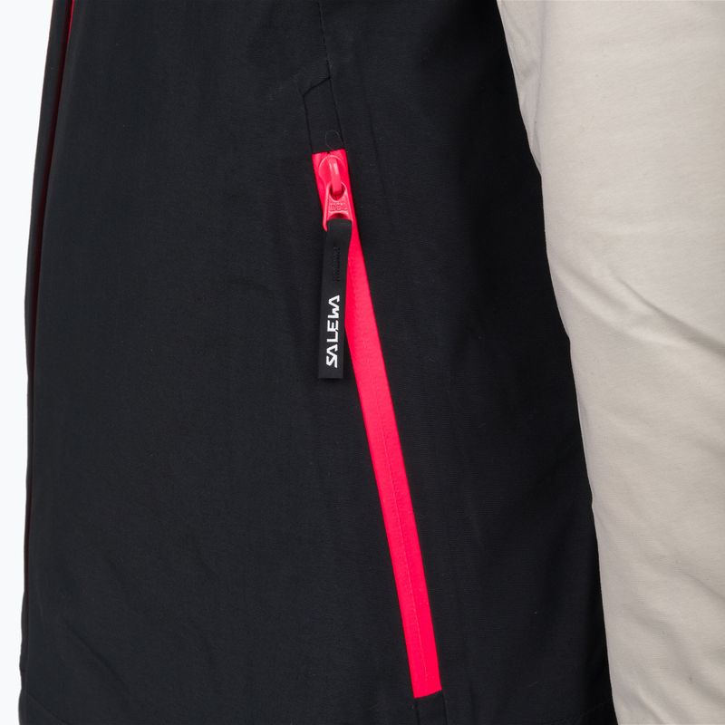 Salewa Sella Ptx/Twr dětská lyžařská bunda béžová/černá 00-0000028490 8