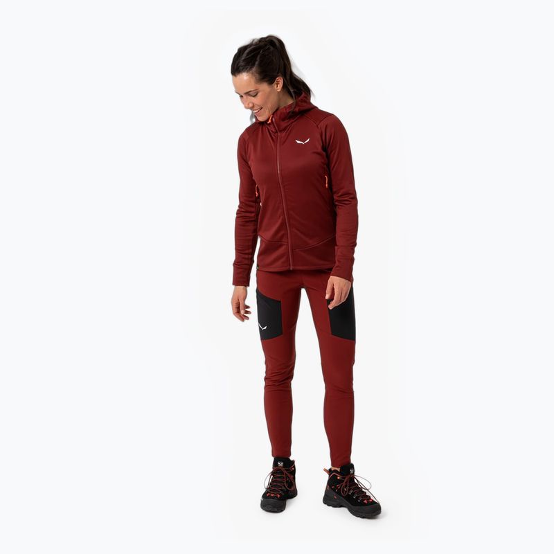 Salewa dámská trekingová mikina Puez Polarlite s kapucí červená 00-0000028522
