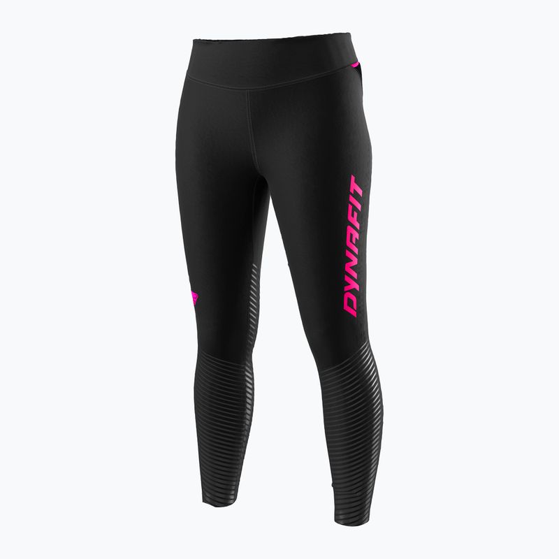 Dámské běžecké legíny  DYNAFIT Reflective black out pink glo 5