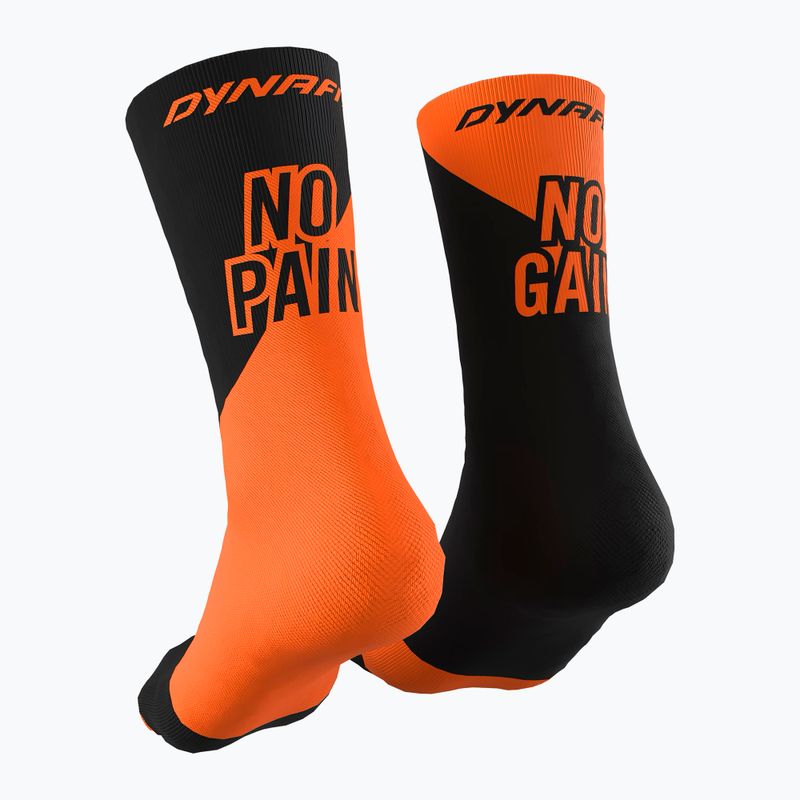 Běžecké ponožky DYNAFIT No Pain No Gain shocking orange 2