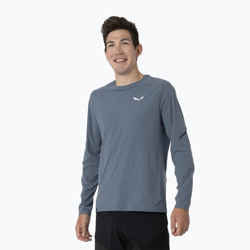 Pánské tričko longsleeve Salewa Pedroc Dry java blue