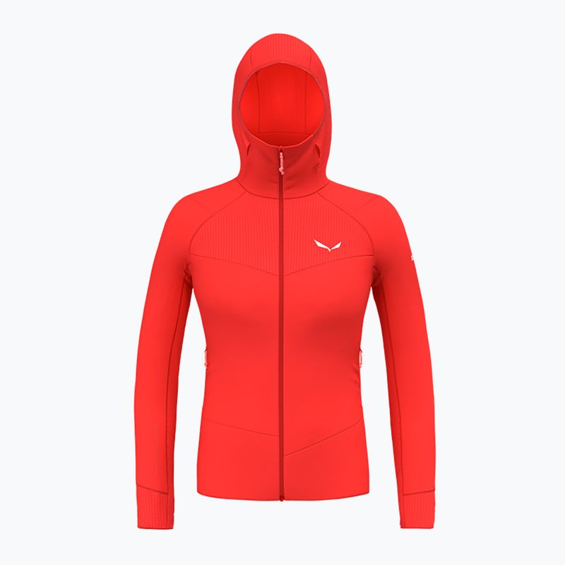 Salewa dámská trekingová mikina Agner Polarlite s kapucí červená 00-0000028558 6
