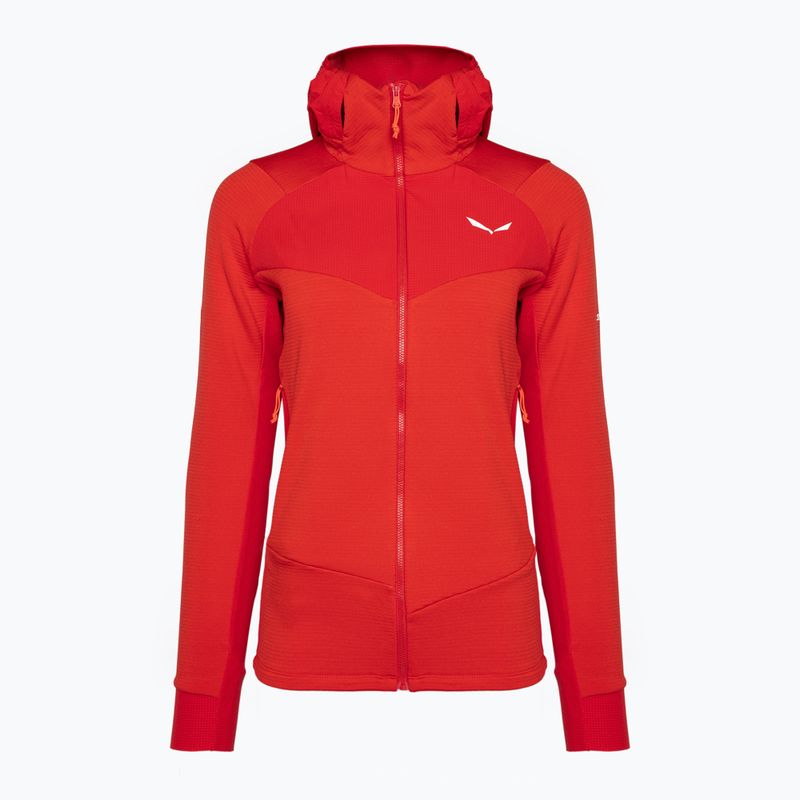 Salewa dámská trekingová mikina Agner Polarlite s kapucí červená 00-0000028558