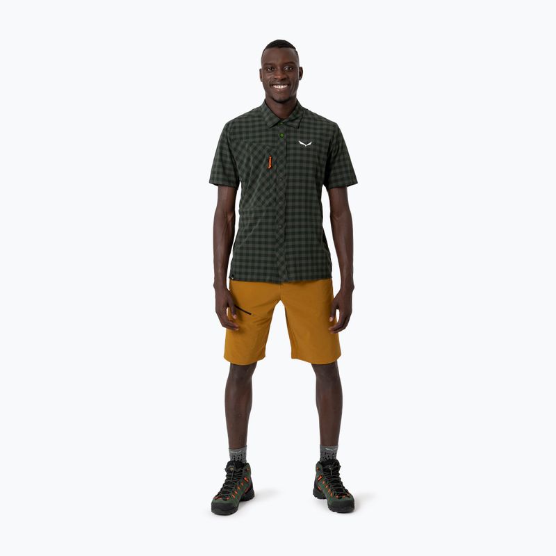 Pánské tričko Salewa Puez Dry S/S dark olive 2