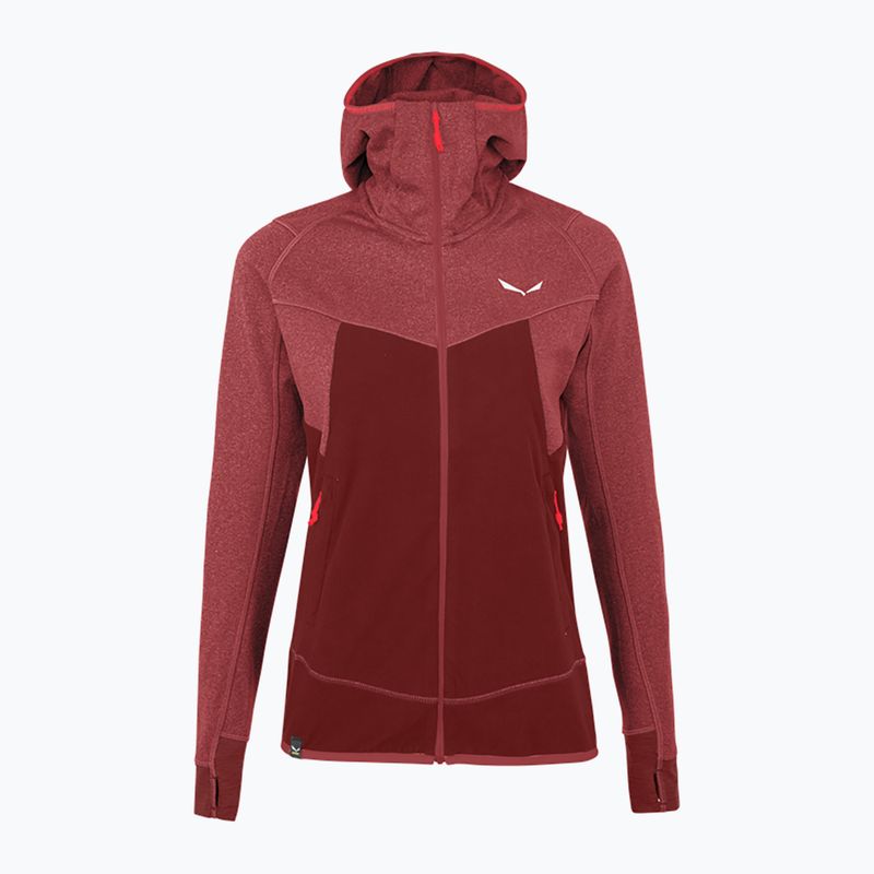 Salewa Puez Hybrid PL FZ Hoody dámská fleecová mikina červená 00-0000027389 4