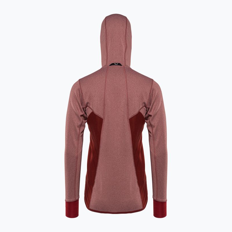 Salewa Puez Hybrid PL FZ Hoody dámská fleecová mikina červená 00-0000027389 2