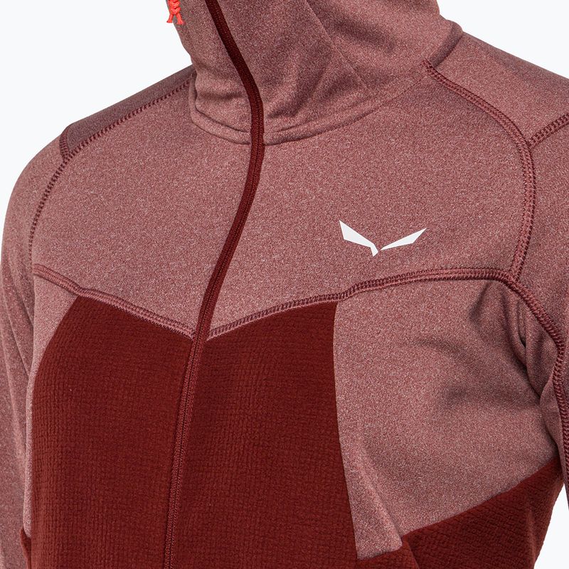 Salewa Puez Hybrid PL FZ Hoody dámská fleecová mikina červená 00-0000027389 3