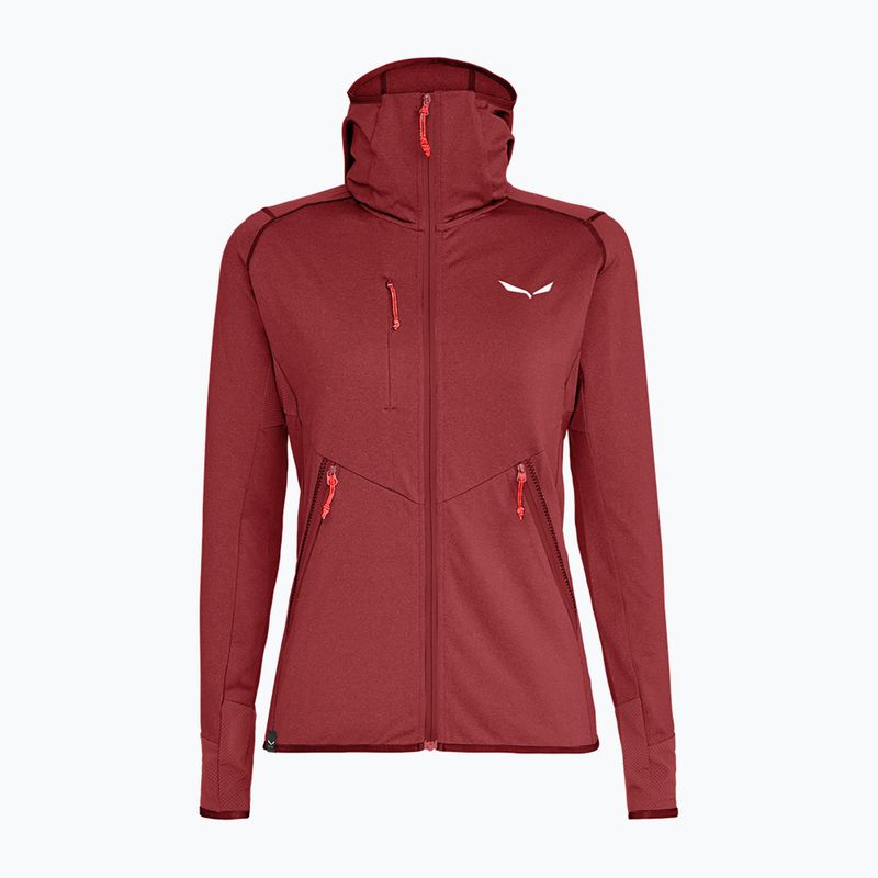 Salewa dámská fleecová mikina Agner Hybrid PL/DST FZ Hoody tmavě červená 00-0000027372 4