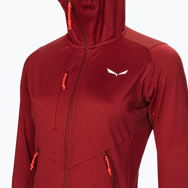 Salewa dámská fleecová mikina Agner Hybrid PL/DST FZ Hoody tmavě červená 00-0000027372 3