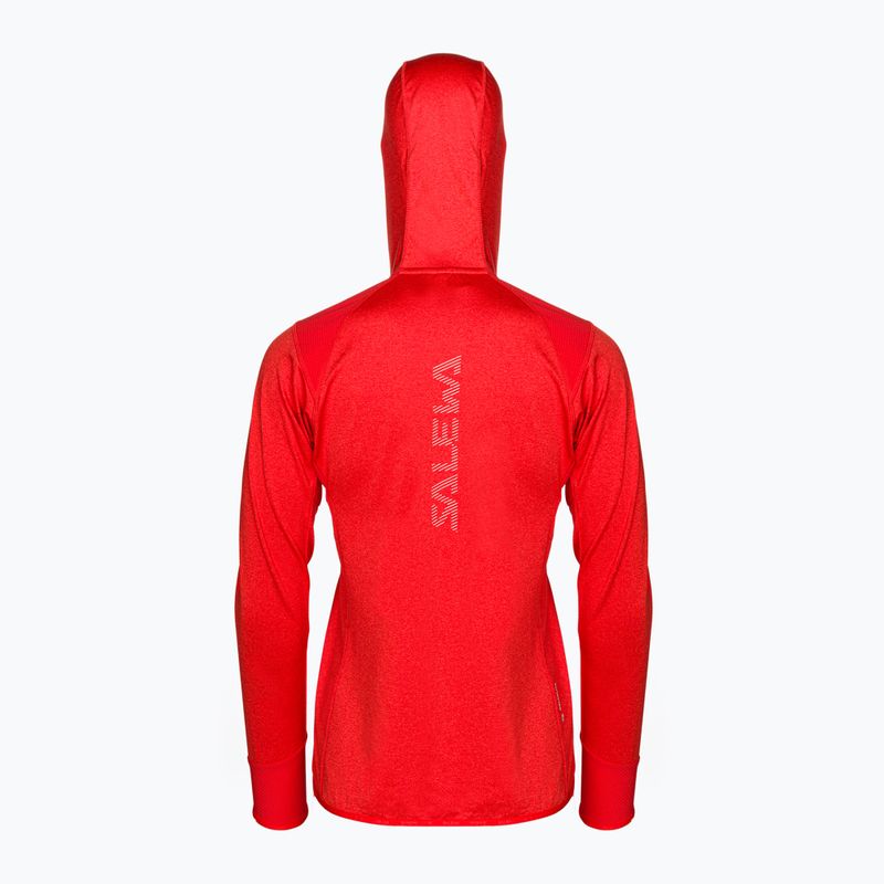 Salewa dámská fleecová mikina Agner Hybrid PL/DST FZ Hoody červená 00-0000027372 2