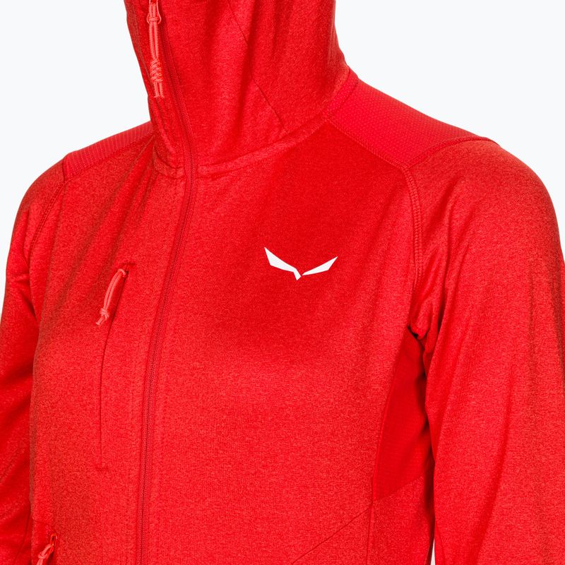 Salewa dámská fleecová mikina Agner Hybrid PL/DST FZ Hoody červená 00-0000027372 3