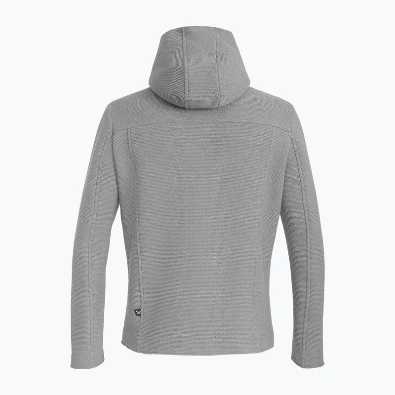 Pánská trekingová mikina Salewa Sarner 2L Wool Fz Hoody alloy 2