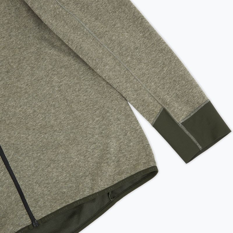 Pánská trekingová mikina Salewa Puez 2 Dry Hood FZ dark olive melange 4