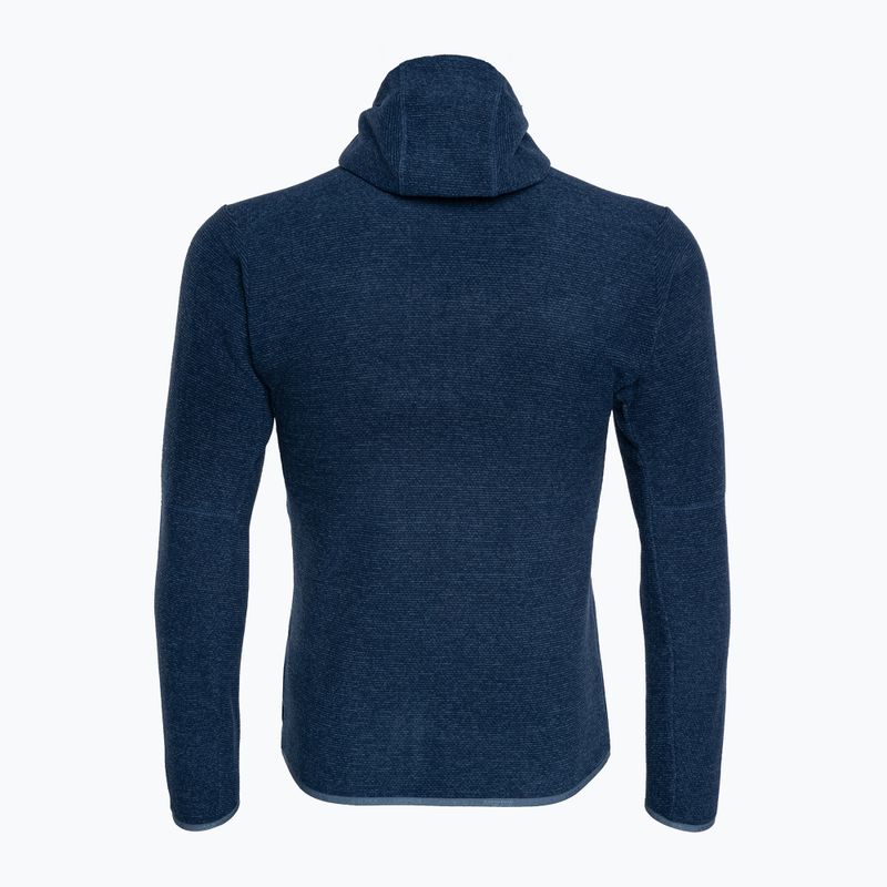 Pánská fleecová mikina Salewa Nuvolo EN dark denim melange 2