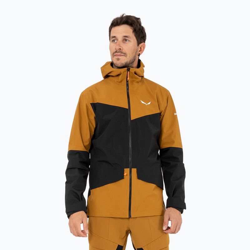 Salewa Puez GTX 2L pánská bunda do deště zlatohnědá