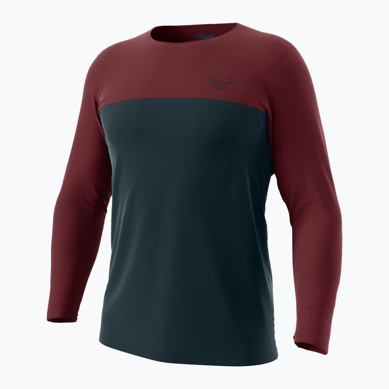 Pánské trekové tričko Longsleeve DYNAFIT Traverse S-Tech bluberry burgundy 4