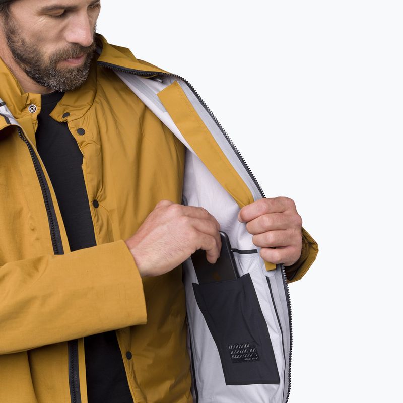 Pánská nepromokavá bunda Salewa Fanes 3L Ptx Hemp 2/1 Parka golden brown int.7020 8