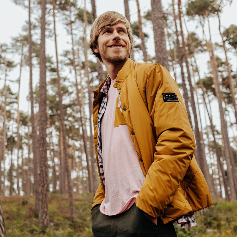 Pánská nepromokavá bunda Salewa Fanes 3L Ptx Hemp 2/1 Parka golden brown int.7020 11