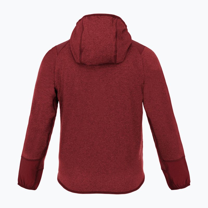 Dětská treková mikina  Salewa Agner Melange PL FZ Hoody syrah 2