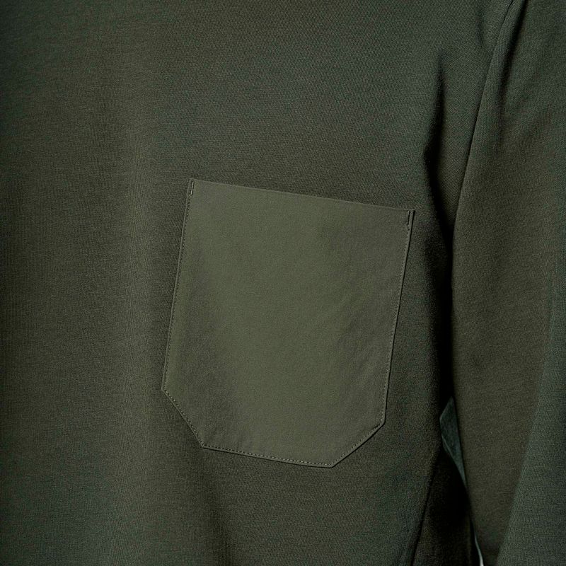 Pánská mikina Salewa Fanes Dry Pullover tmavě olivová 4