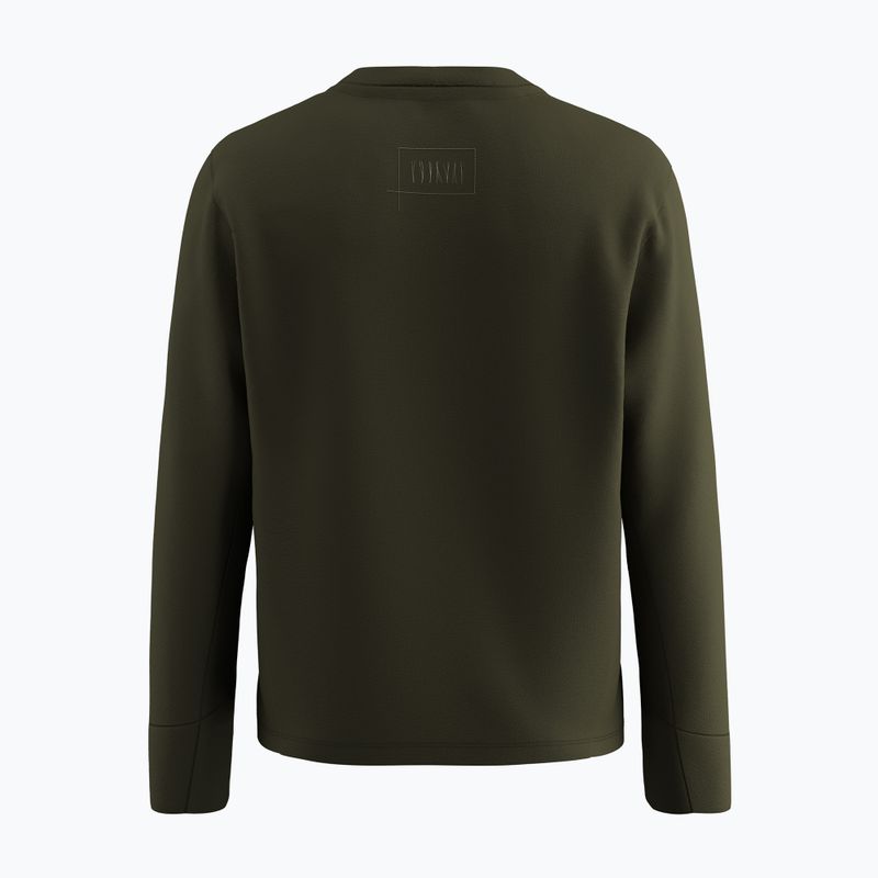 Pánská mikina Salewa Fanes Dry Pullover tmavě olivová 8