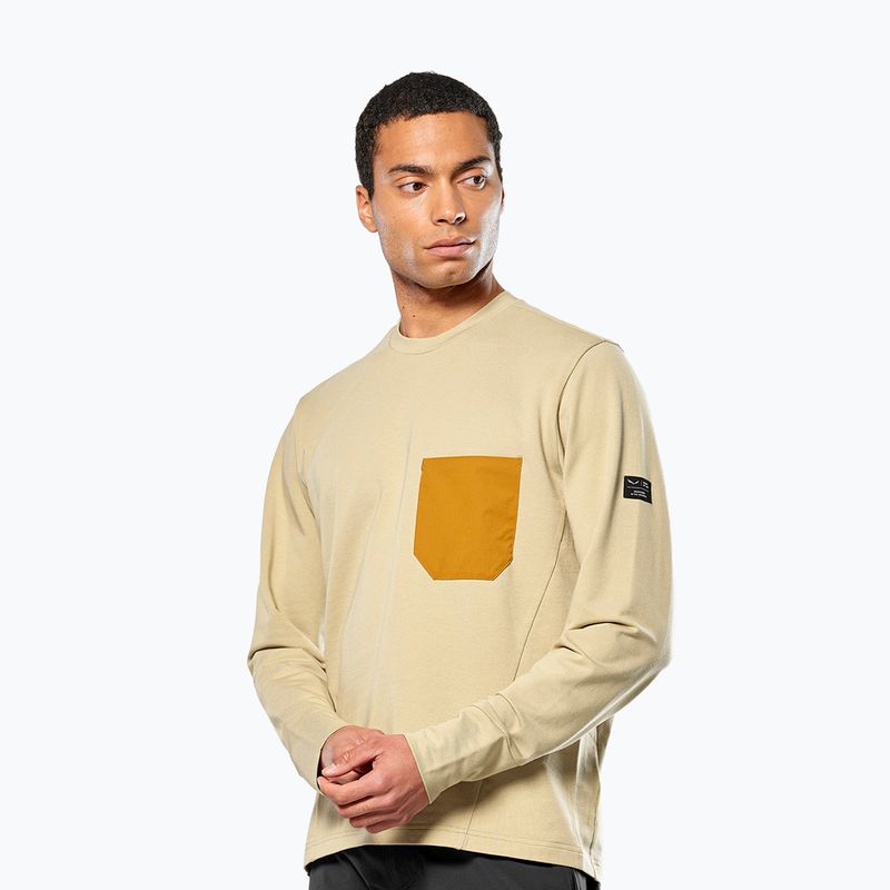 Pánská mikina Salewa Fanes Dry Pullover quicksand