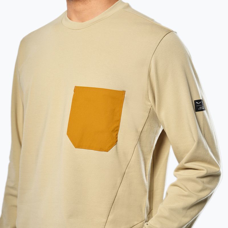 Pánská mikina Salewa Fanes Dry Pullover quicksand 4