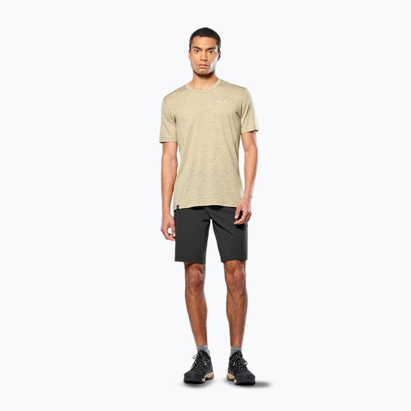 Pánské trekové tričko Salewa Eagle Minilogo AM quicksand  2