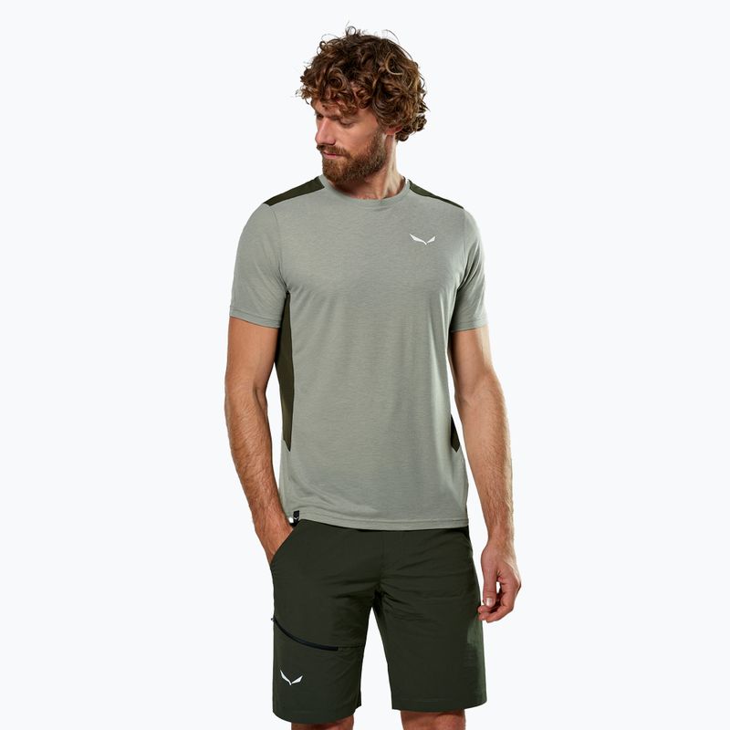 Pánské tričko Salewa Puez HYB Dry shirt shadow