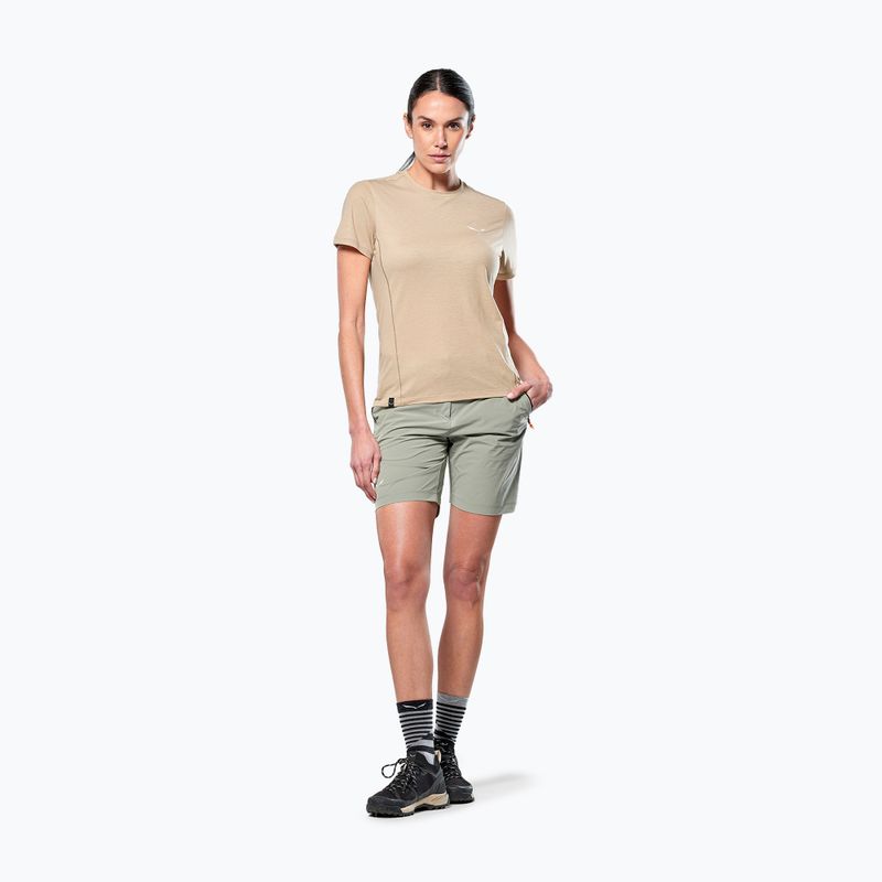 Dámské trekingové tričko Salewa Puez Dry quicksand  2