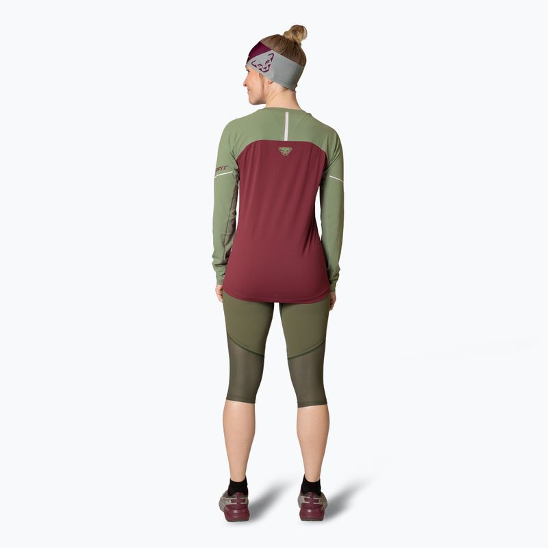 Dámské běžecké tričko LongsleeveDYNAFIT Alpine Pro burgundy 3