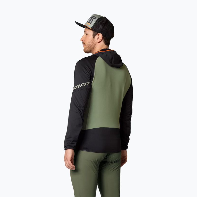 Pánská trekingová mikina DYNAFIT Transalper Light Polartec Hoody black out sage 3