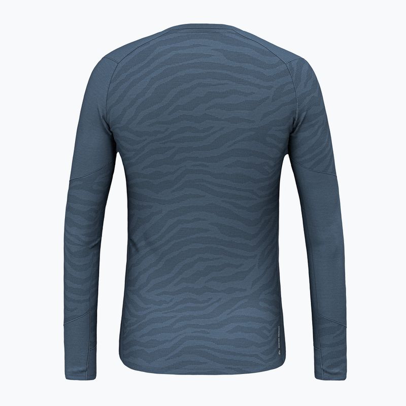 Pánské termo tričko longsleeve Salewa Cristallo Warm AMR dark denim 2