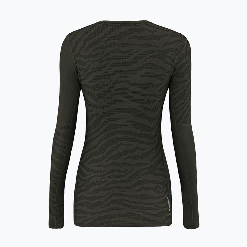 Dámská termoakční mikina Salewa Cristallo Warm AMR dark olive 2