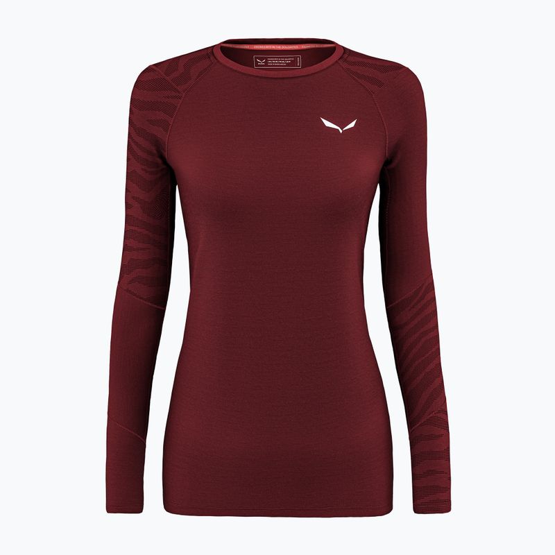 Dámské termo tričko Longsleeve Salewa Cristallo Warm AMR syrah