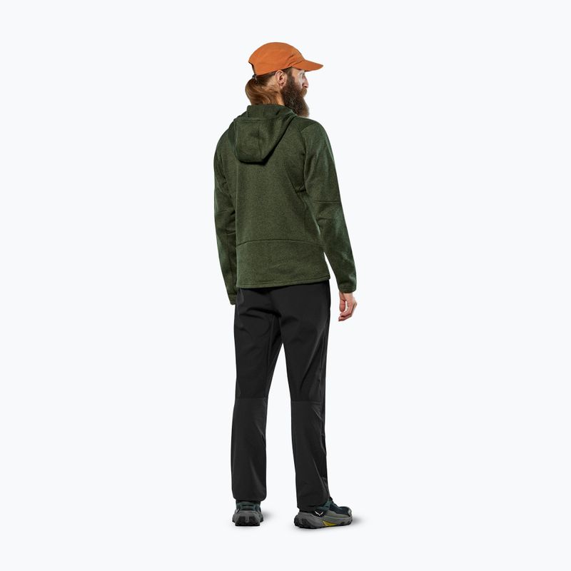 Pánská treková mikina Salewa Puez Rocca Polarlite Hood dark olive 3
